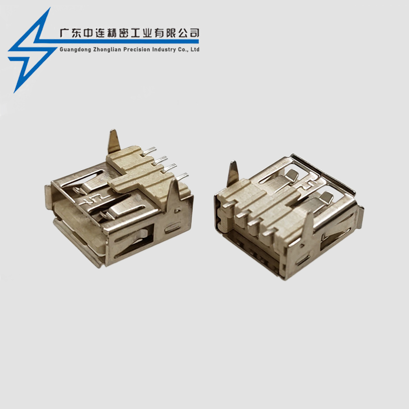 AF直脚端子SMT卷边LCP米色
