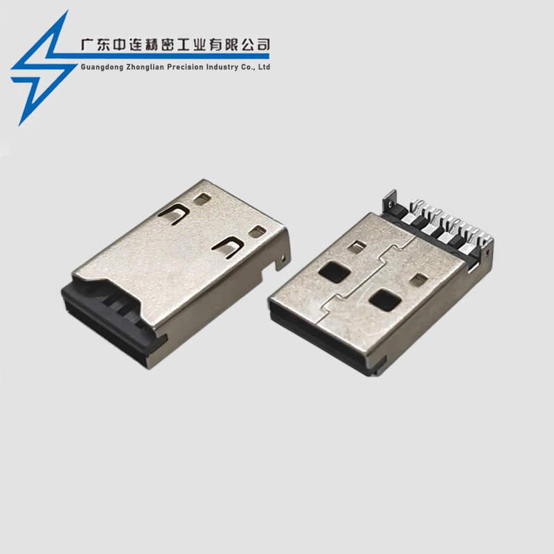 A公+TF卡座二合一 LCP灰胶