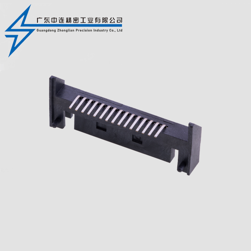 SATA15P斜坡90度公座LCP料三长三短