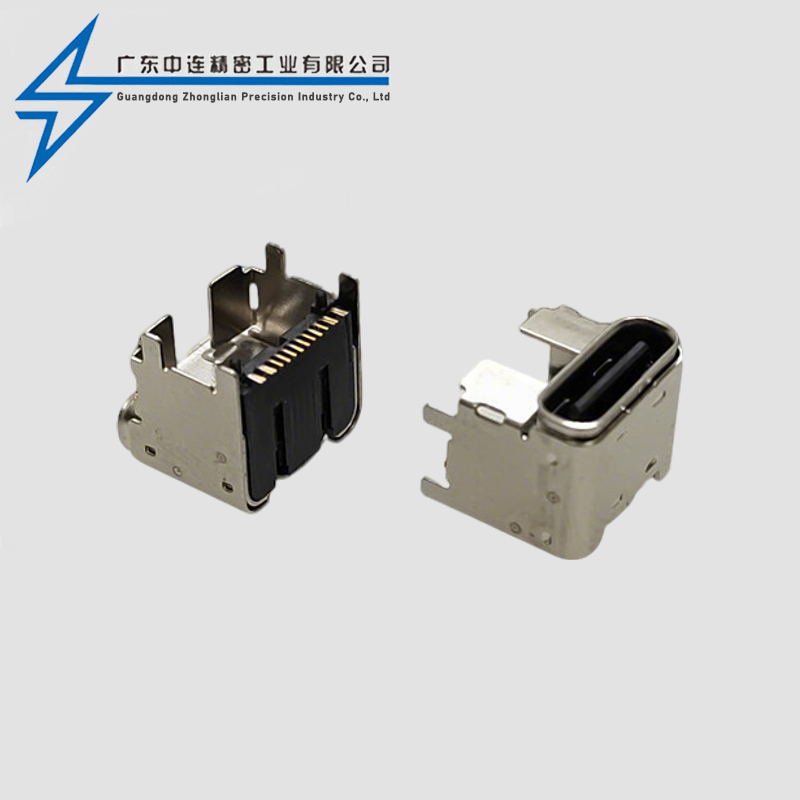 TYPE C母座24P单排SMT垫高4.3