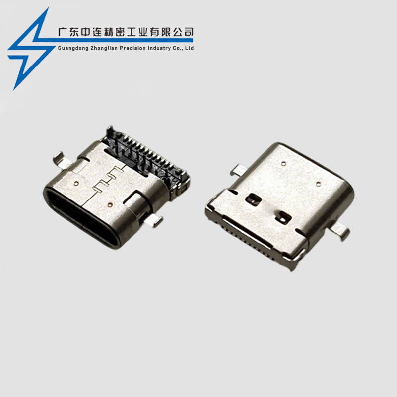 TYPE C母座24P沉板SMT+DIP