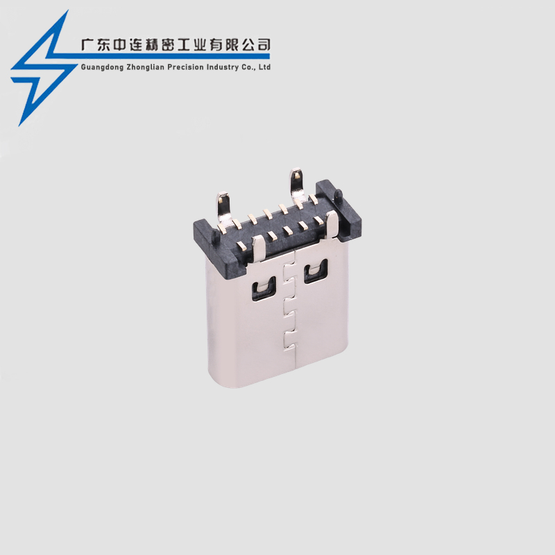 TYPE C母座14P立贴9.3-10-10.5