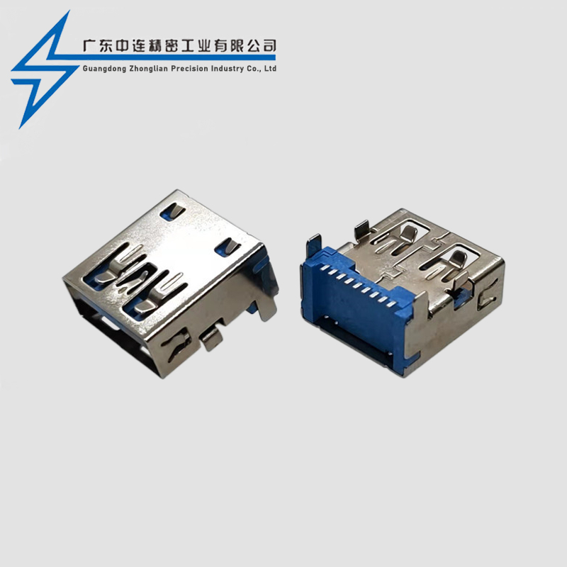 AF3.0后两脚端子SMT直边