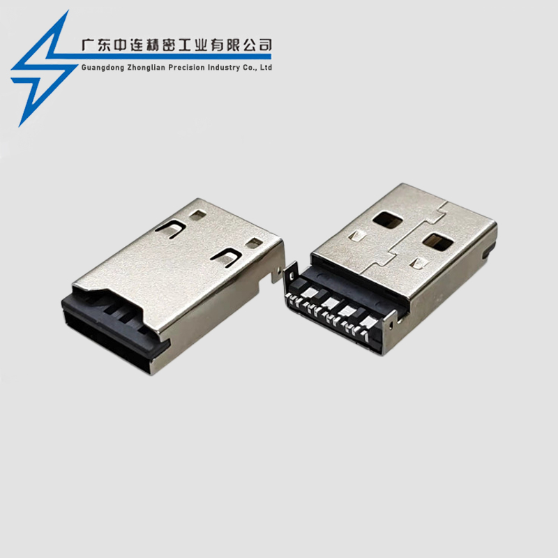 A公+TF卡座二合一 LCP灰胶