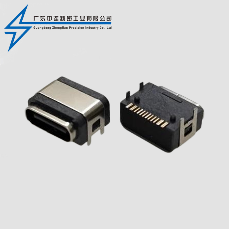 TYPE C母座6P四脚 防水款