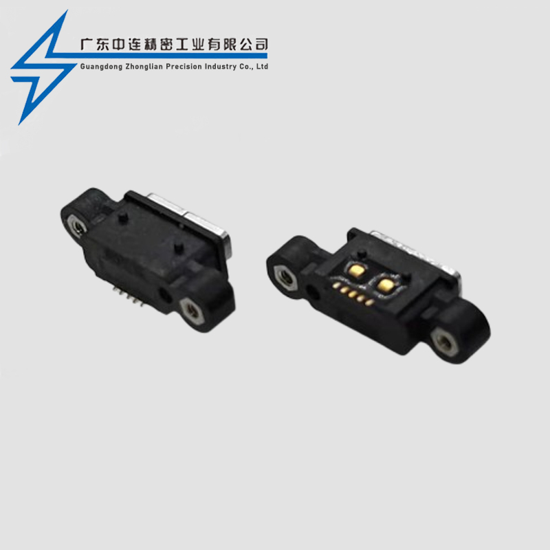 MICRO母座AB型螺丝孔 防水款