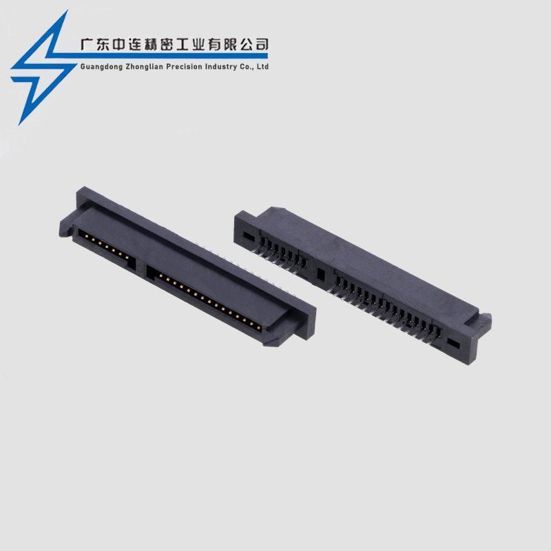 SATA7+15P短体单排180度PC2.4