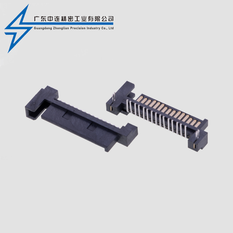 SATA15P单塑90度公座带两个鱼叉