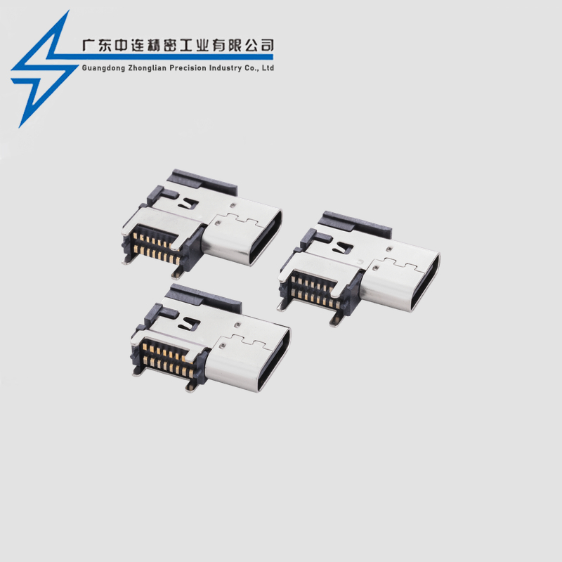 TYPE C母座16P侧贴CH4.58-6.7-7.2