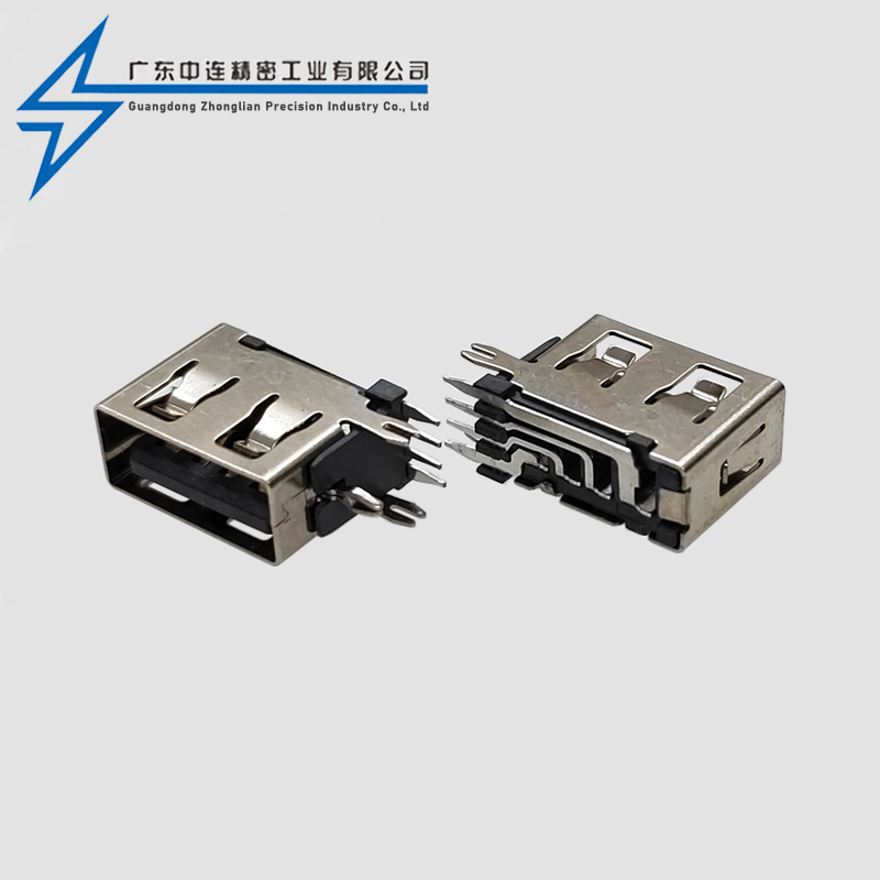 AF侧插10.0 直边直脚LCP灰胶铁壳 大电流